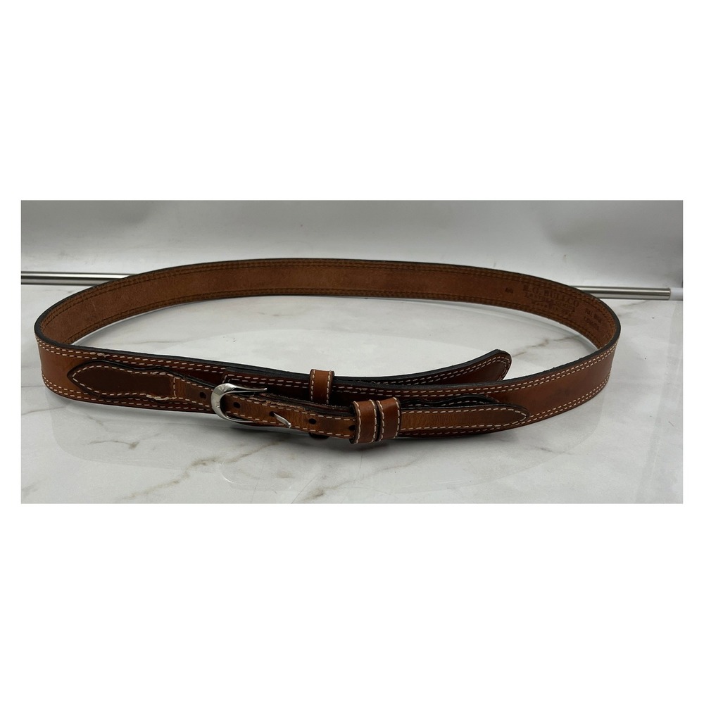 R.G. Bullco Mens Ranger Belt Tan Brown Full Grain Leather USA Made Size 44